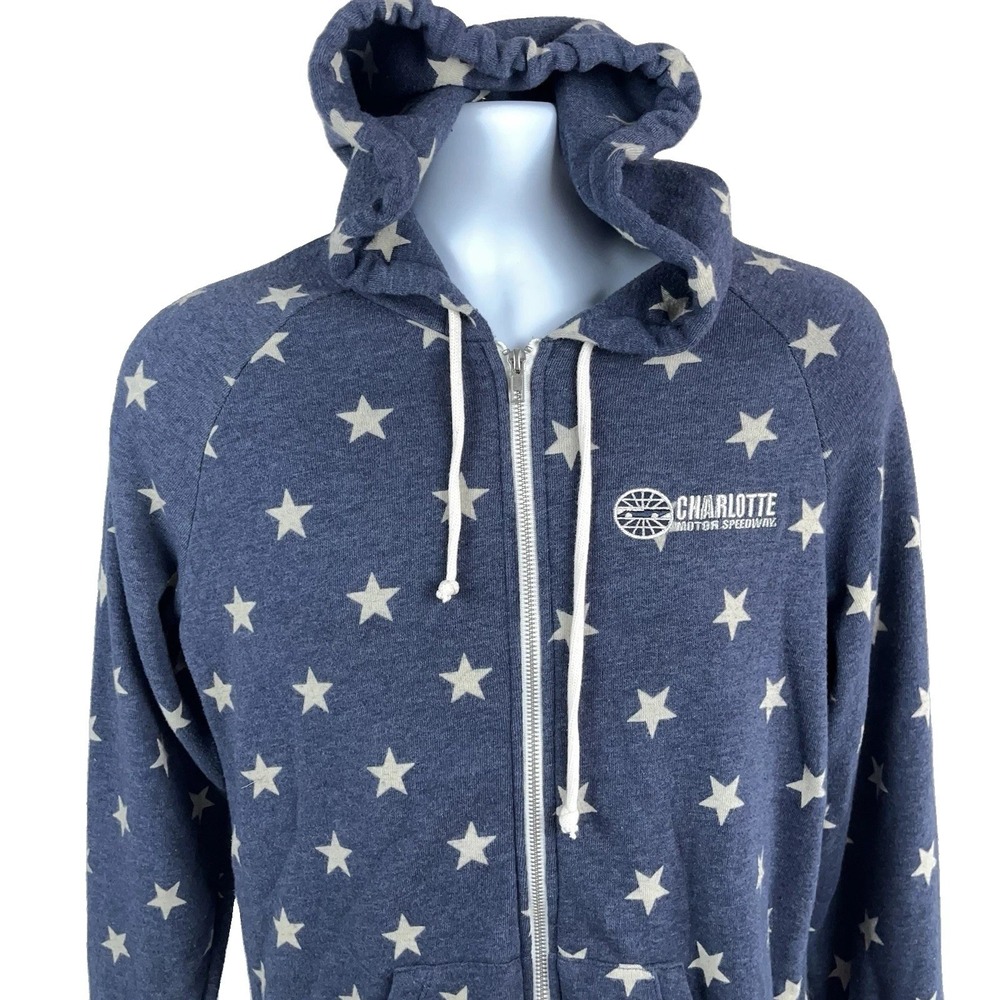 Charlotte Motor Speedway Hoodie Sweatshirt Full Zip Large By Alternative Earth
